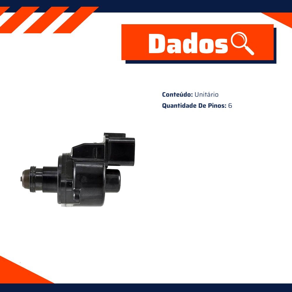 Atuador de Marcha Lenta para Mitsubishi Pajero e Pajero Sport - Gauss - GS6678