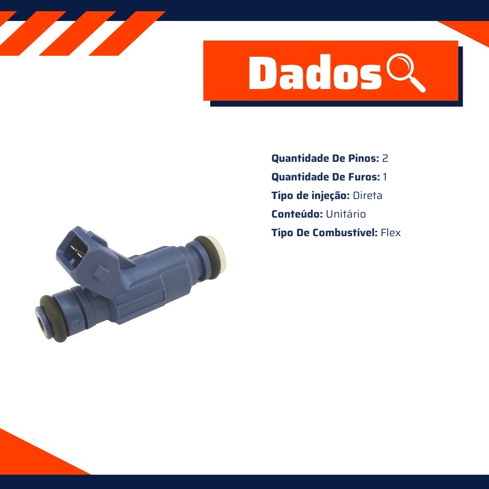 Bico Injetor para Fiat Uno - Gauss - GI9436