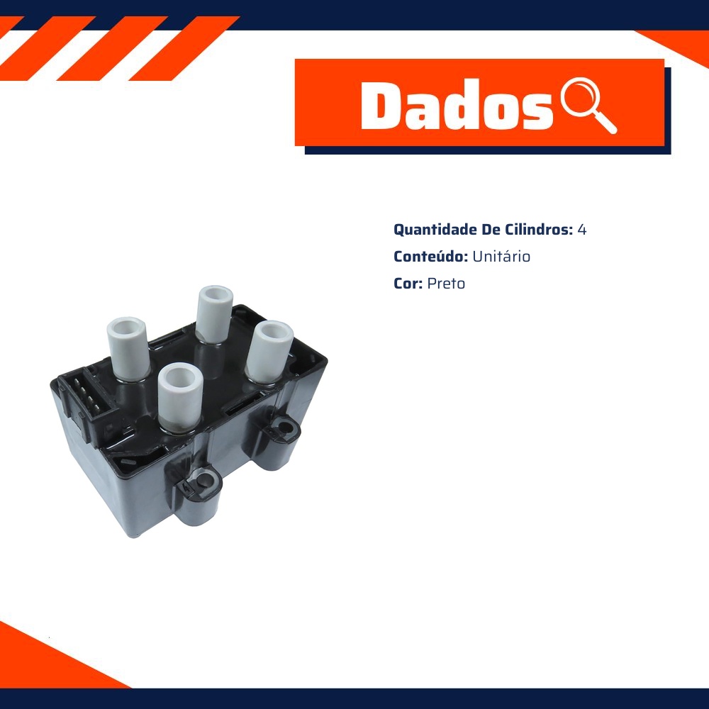 Bobina de Ignição para Renault Kangoo - Gauss - GC4078