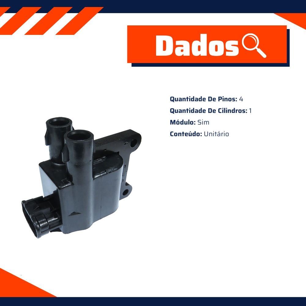 Bobina de Ignição para Toyota Camry e Corolla - Gauss - GC4222