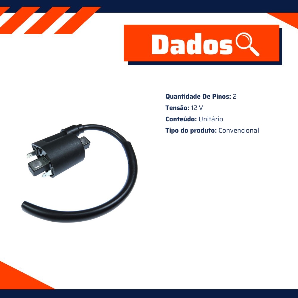 Bobina de Ignição para Yamaha YS 250 FAZER - Gauss - GM12004