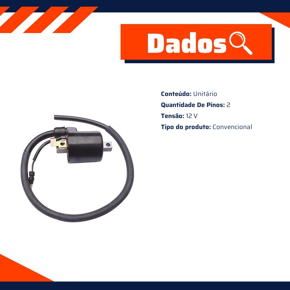 Bobina de Ignição para Honda Biz 125 - Gauss - GM12010