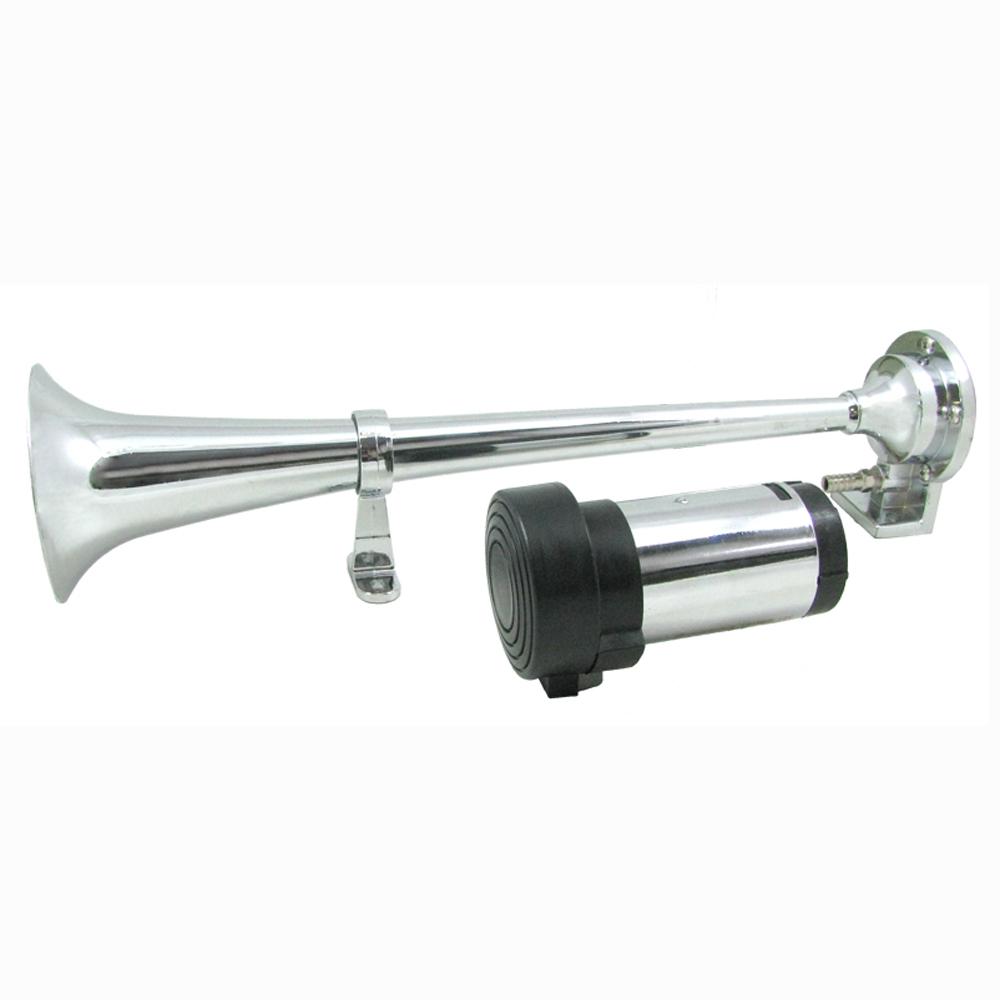 Buzina Corneta Cromada 12V - Gauss - GB1007
