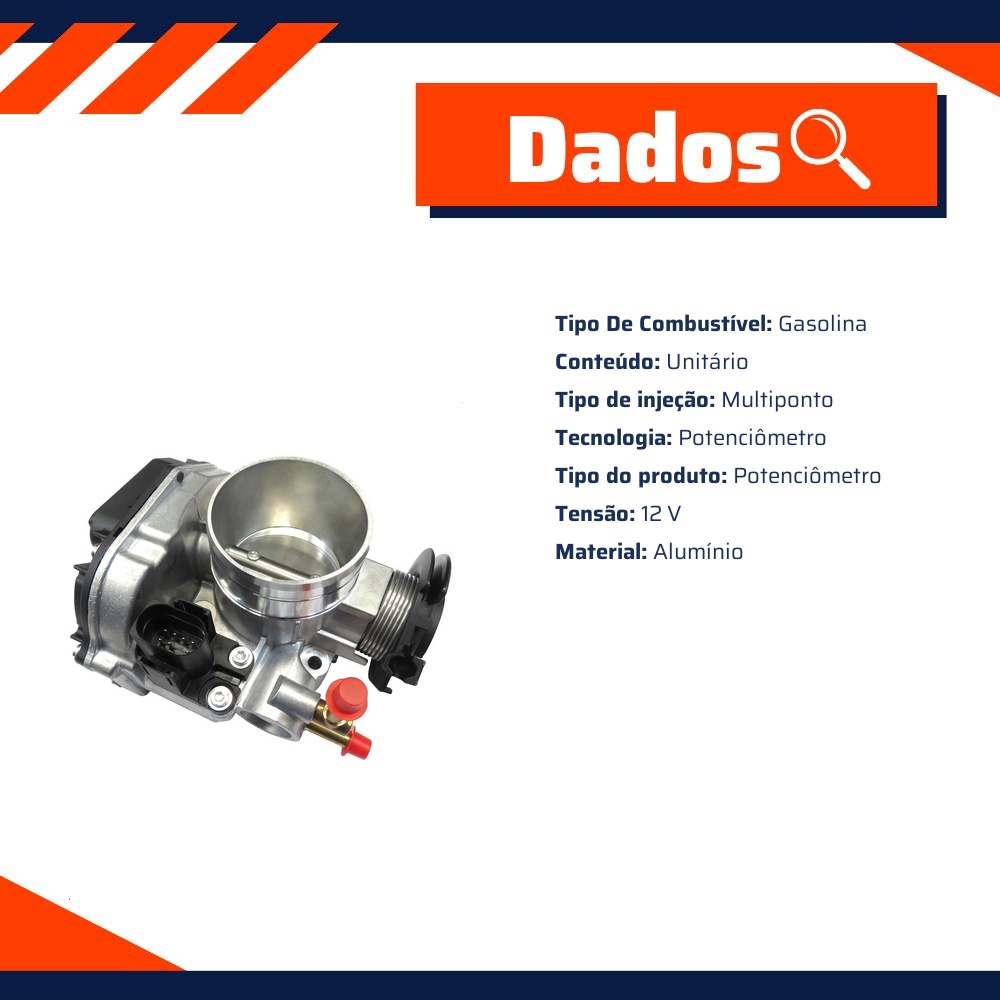 Corpo de Borboleta para Volkswagen Bora e Golf - Gauss - GI7017