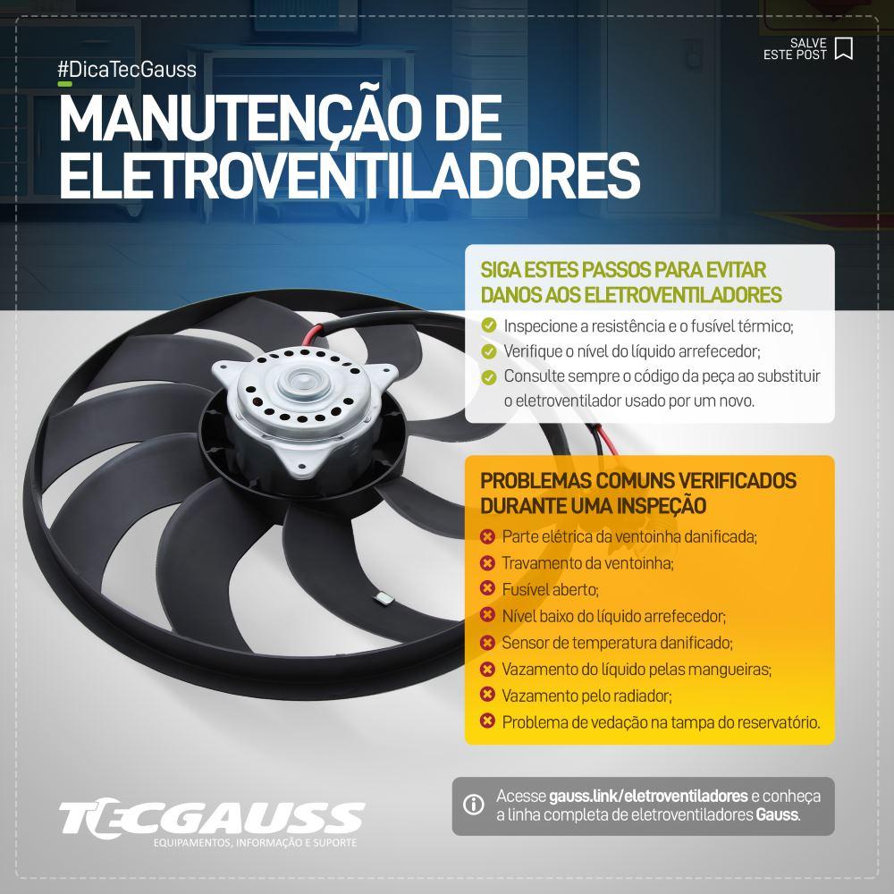 Eletroventilador 12V 155W para Renault Trafic - Gauss - GE1047