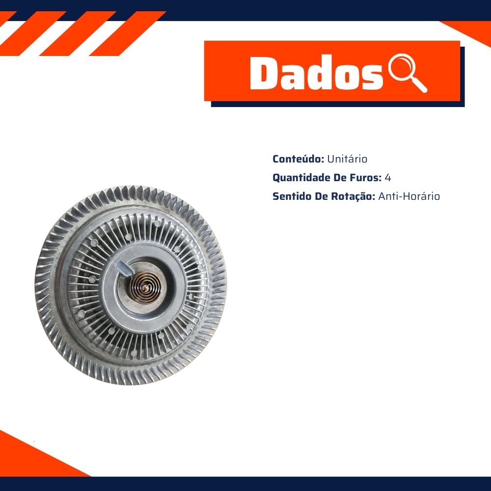 Embreagem Viscosa para Ford Ranger - Gauss - GE6005