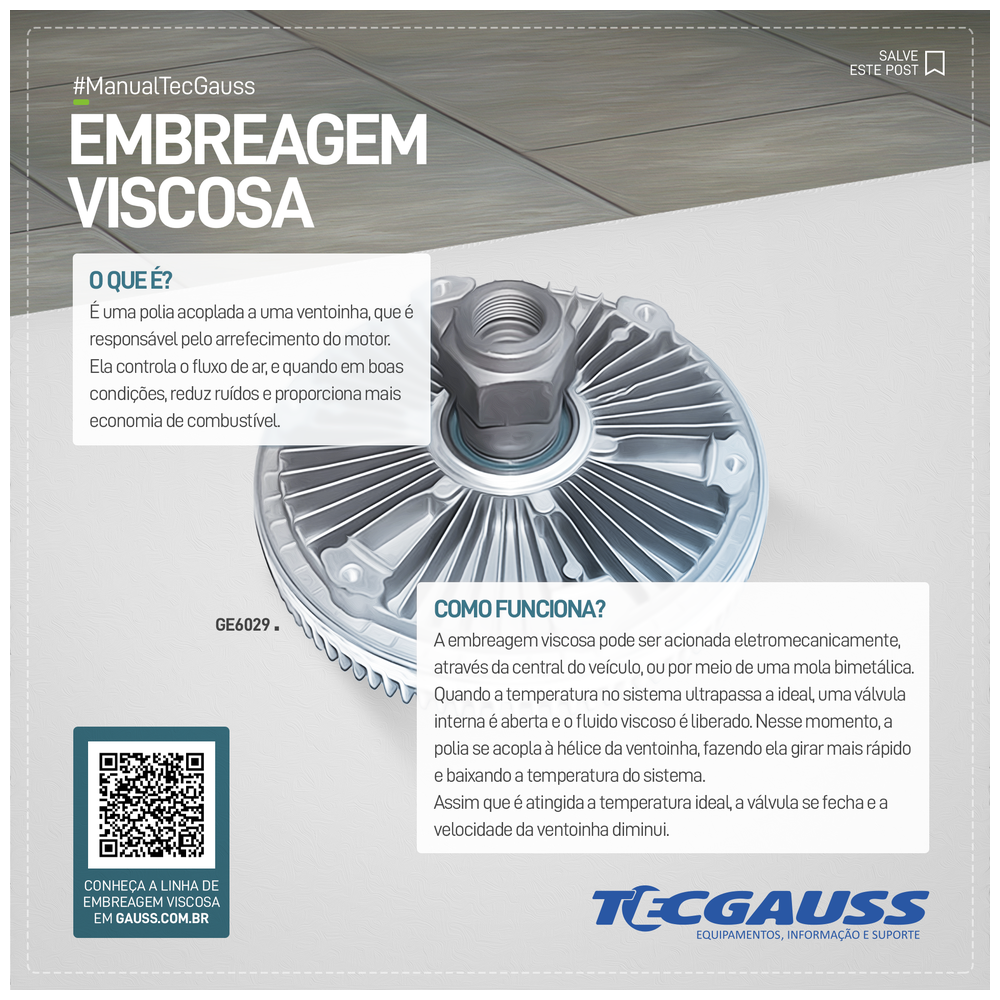 Embreagem Viscosa - Gauss - GE6030