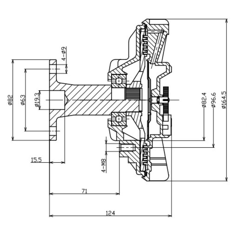 Embreagem Viscosa - Gauss - GE6038
