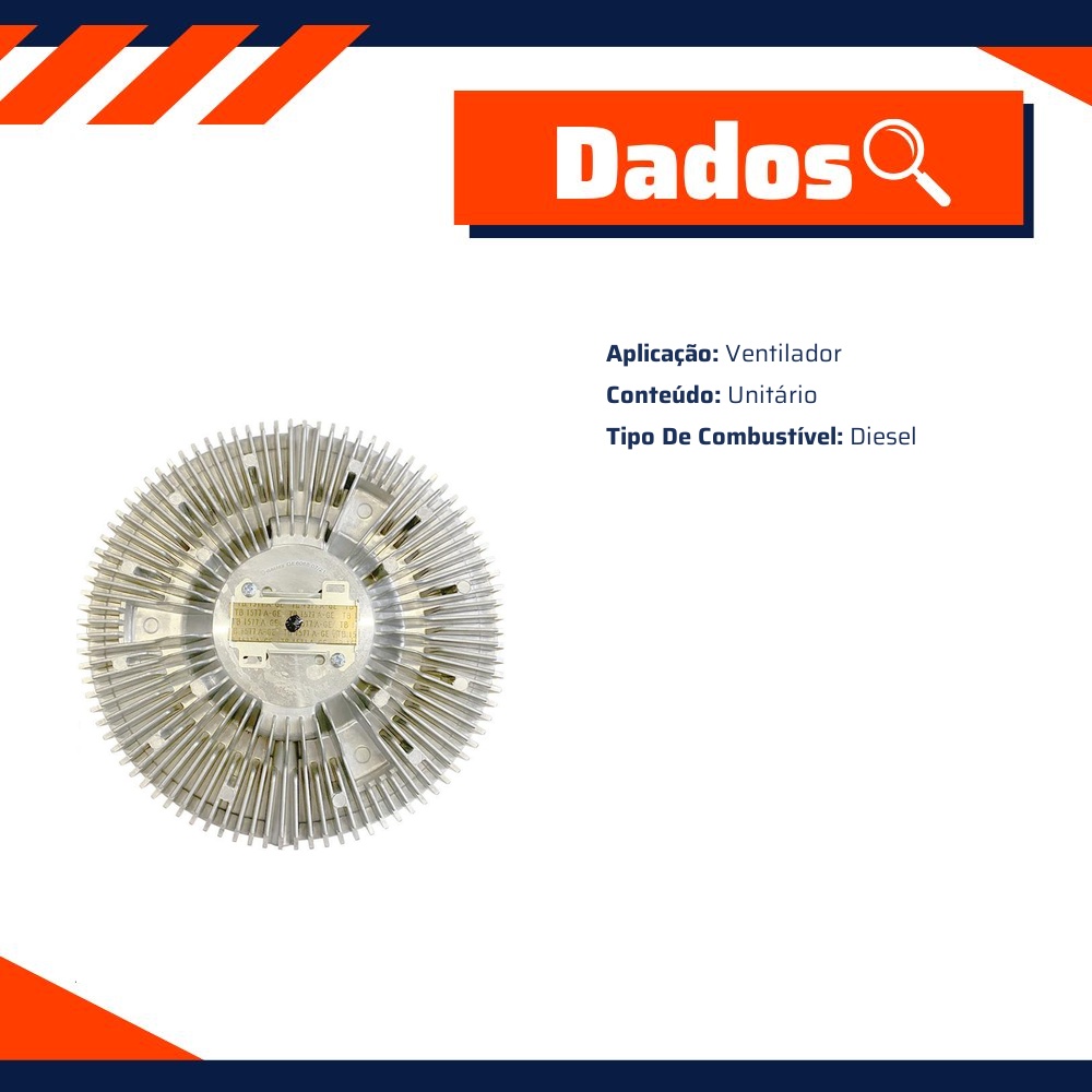 Embreagem Viscosa para Ford Ranger - Gauss - GE6058