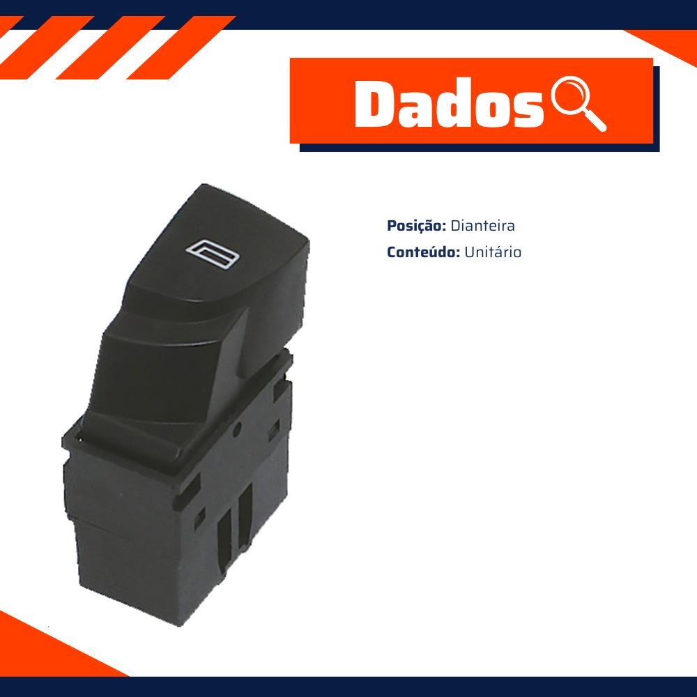 Interruptor do Vidro Elétrico para Fiat Ducato - Gauss - GE2093