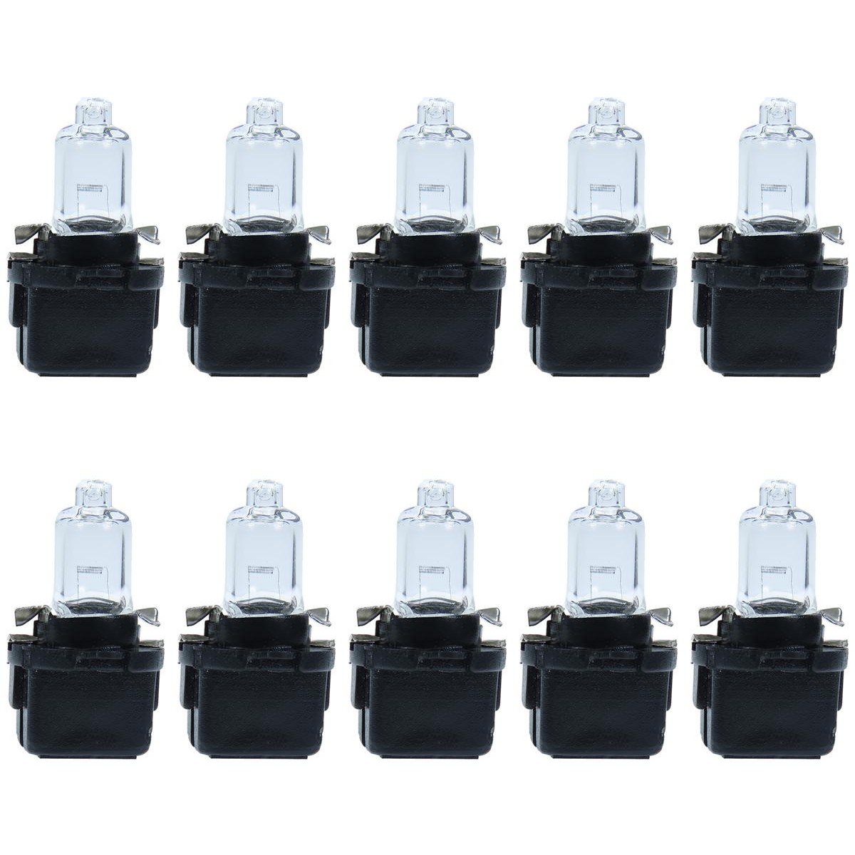 10 Lâmpadas Halogena Painel 12V 5W Bd10 Base Preta - Gauss - GL64124MF