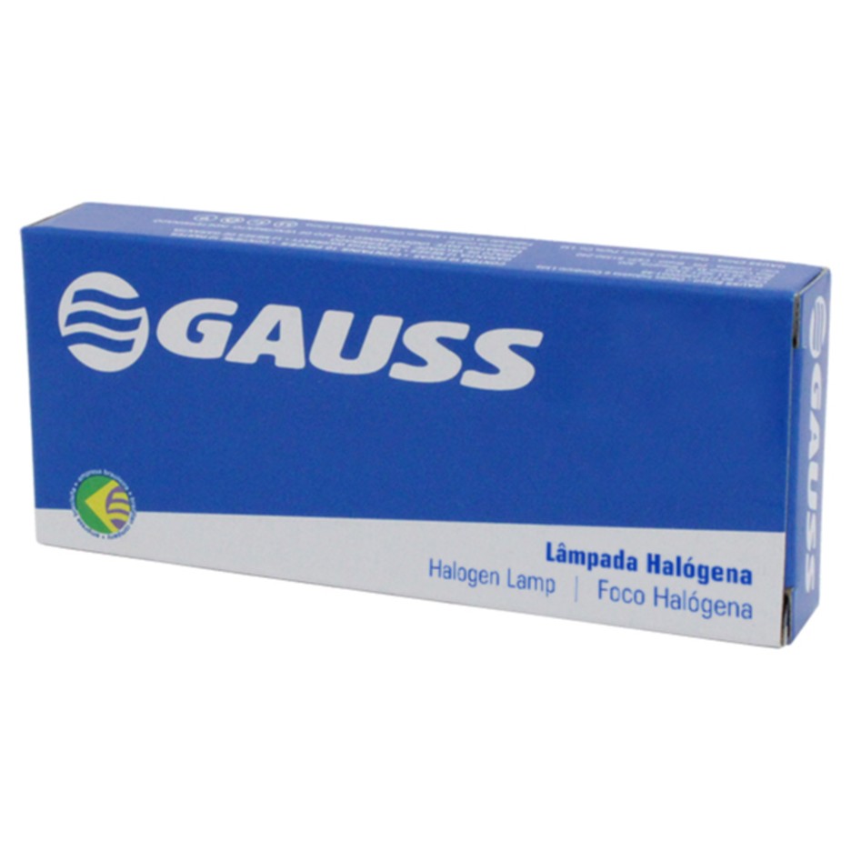 10 Lâmpadas Halogena Painel 12V 5W Bd10 Base Preta - Gauss - GL64124MF