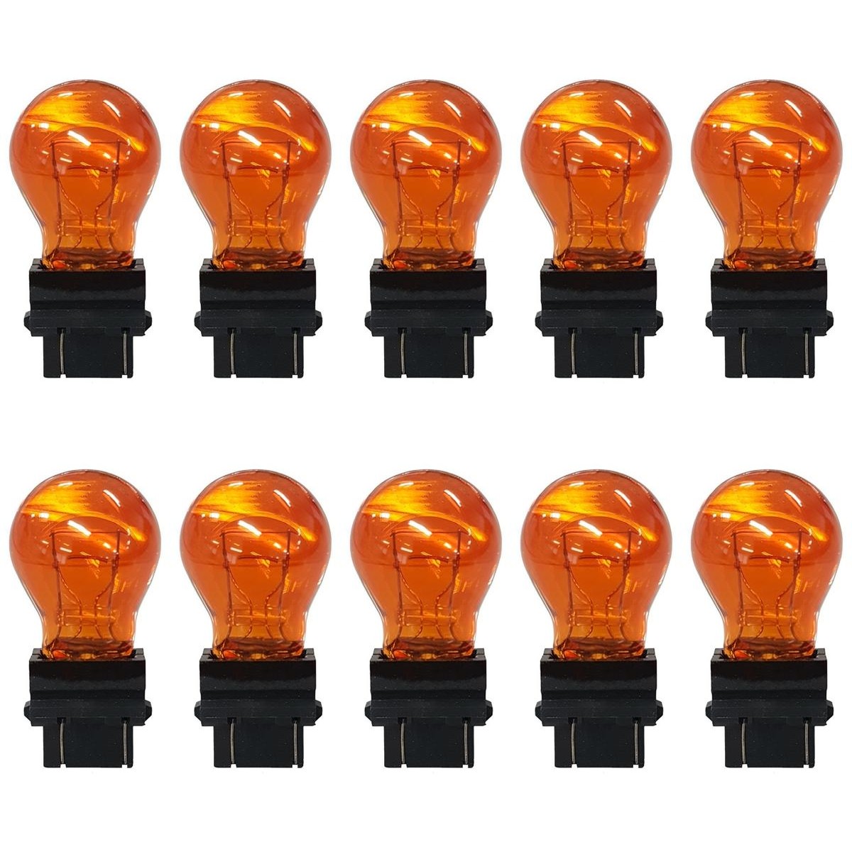 10 Lâmpadas Miniatura 12V 27W/7W Ambar - Gauss - GL3157A