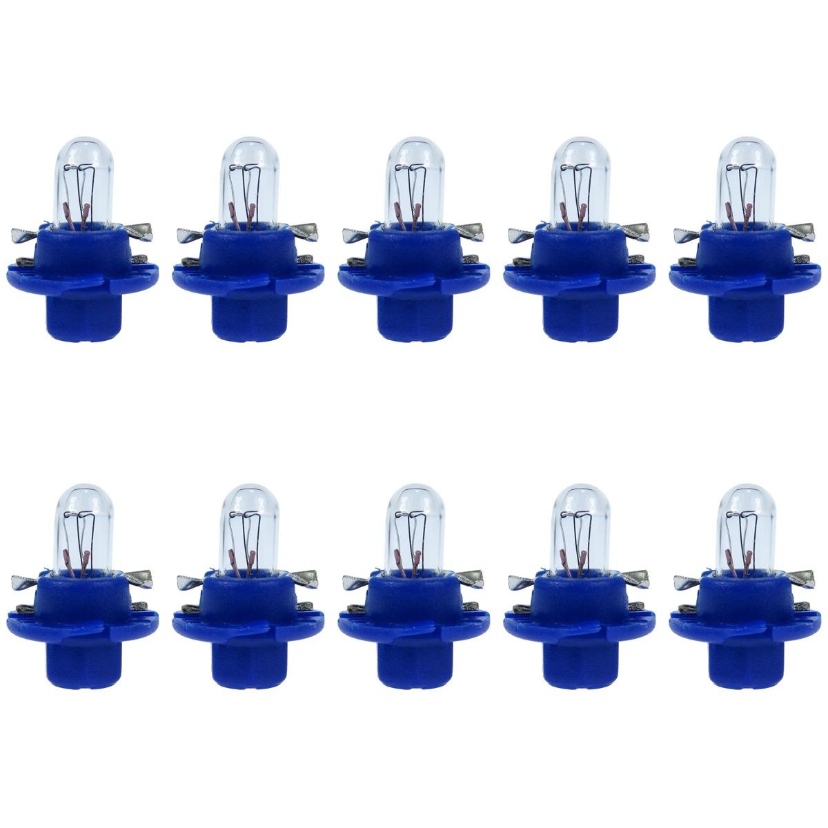10 Lâmpadas Miniatura Painel 12V 2,3W Bx8.4D Base Azul - Gauss - GL2723MFX6