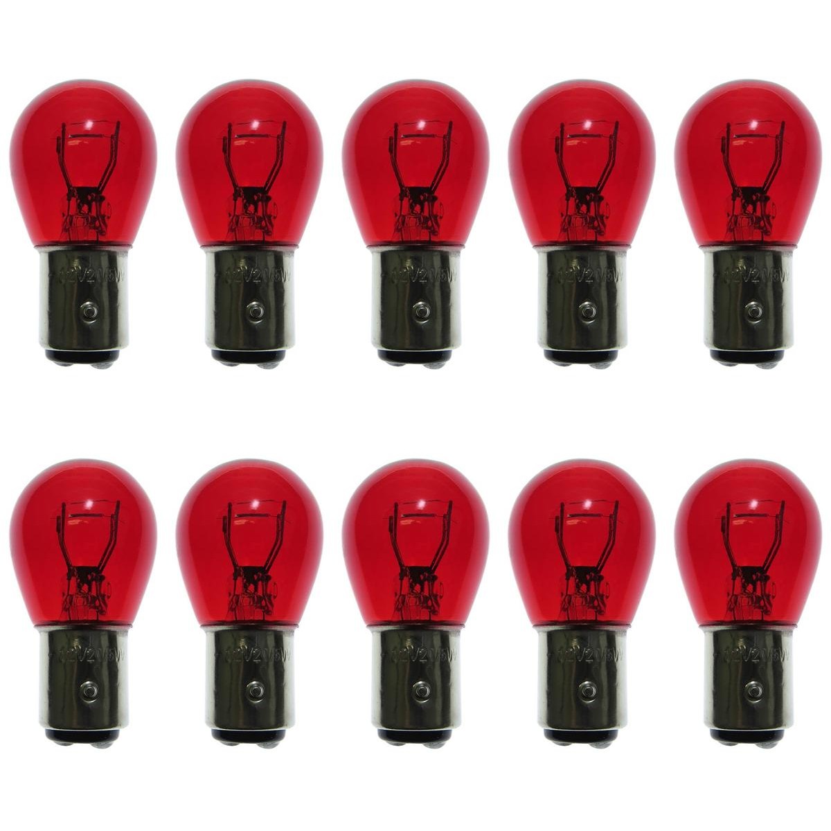 10 Lâmpadas Miniatura Pr21/5W 12V 21/5W Vermelha - Gauss - GL12495