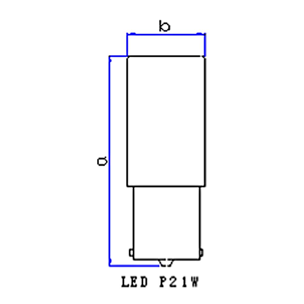 Lâmpada Miniatura Led 12V 2,54W White - Gauss - GL305LED