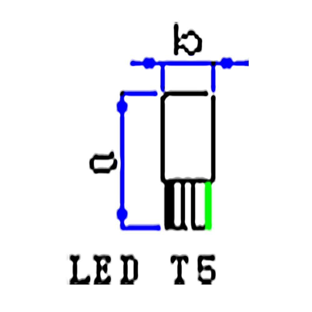 Lâmpada Miniatura Led 24V 0,70W White - Gauss - GL319LED