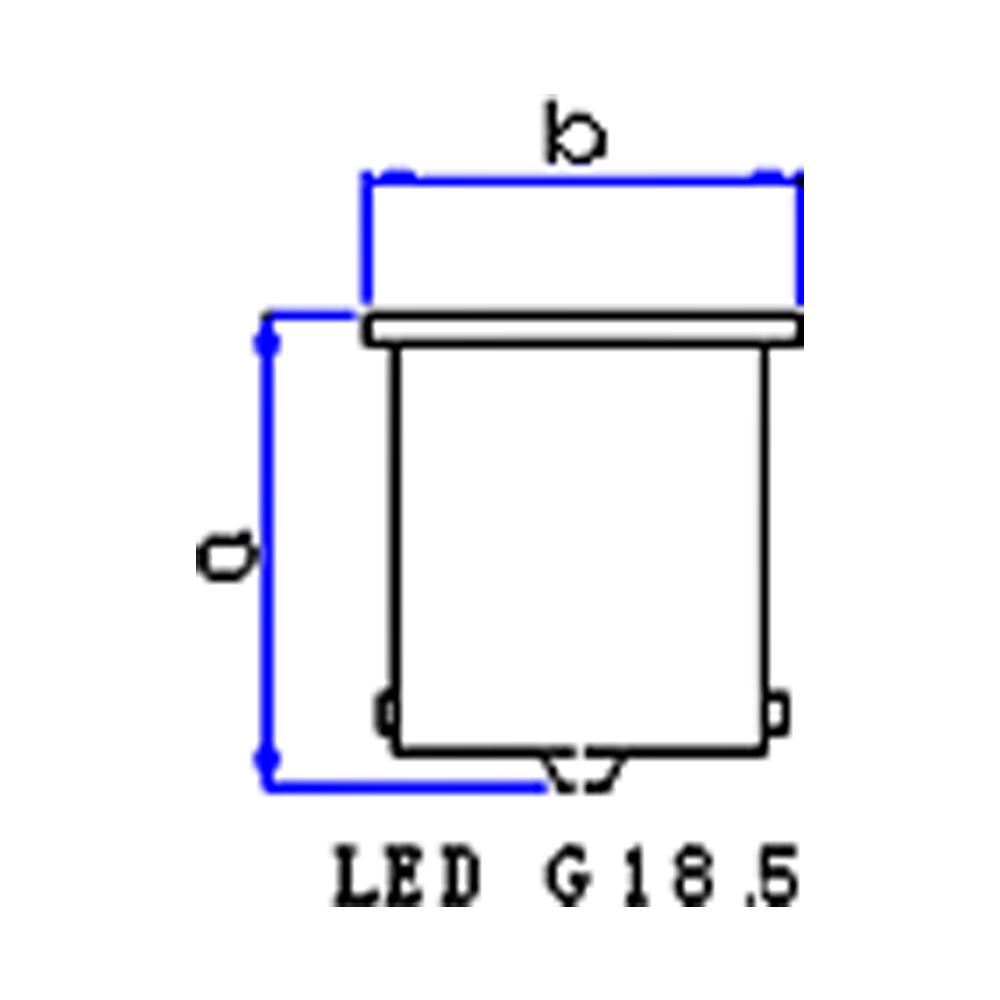 Lâmpada Miniatura Led 24V 1,53W White - Gauss - GL315LED