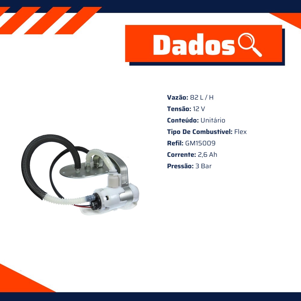 Bomba de Combustível 12V Flex para Honda XRE 300 - Gauss - GM14014