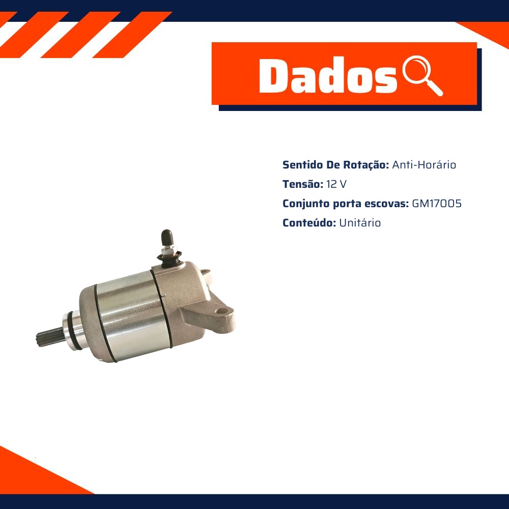 Motor de Partida - Gauss - GM23001
