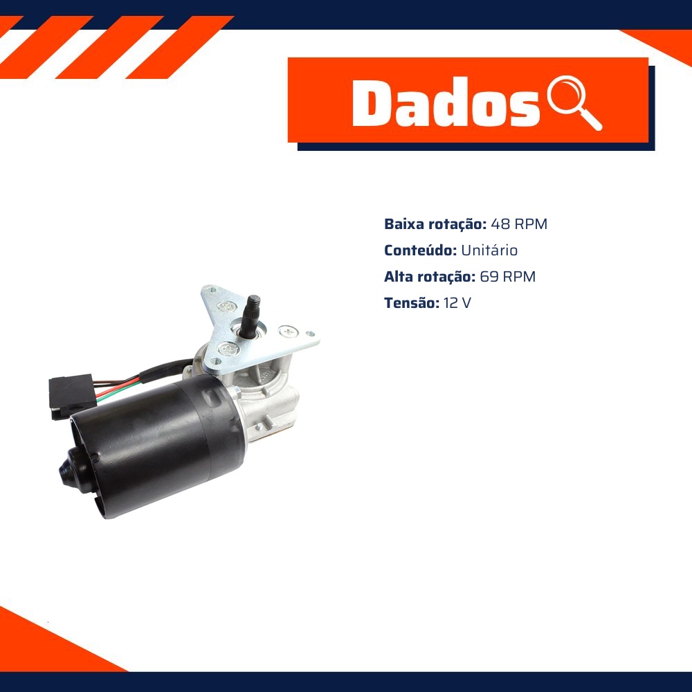 Motor do Limpador de Para-Brisas - Gauss - GE5017