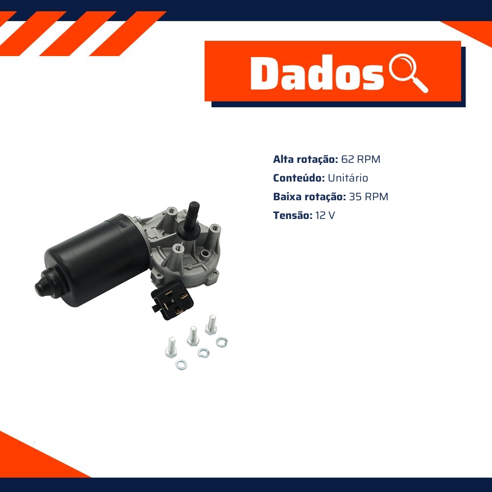 Motor do Limpador de Para-Brisas - Gauss - GE5023