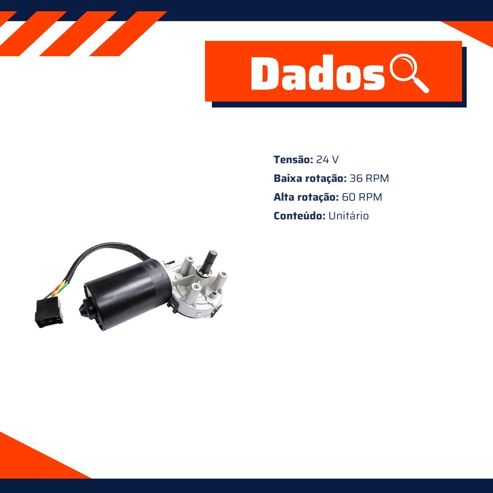 Motor do Limpador de Para-Brisas - Gauss - GE5022