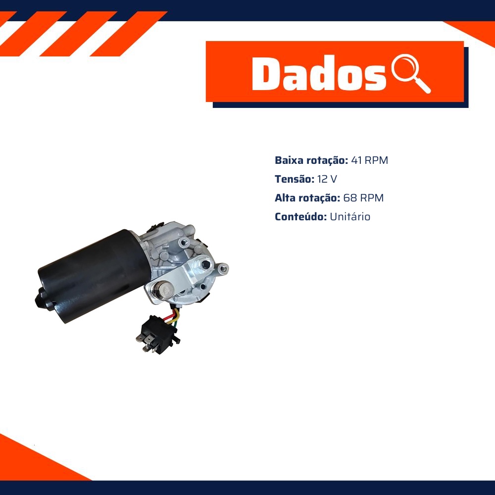 Motor do Limpador de Para-Brisas - Gauss - GE5050