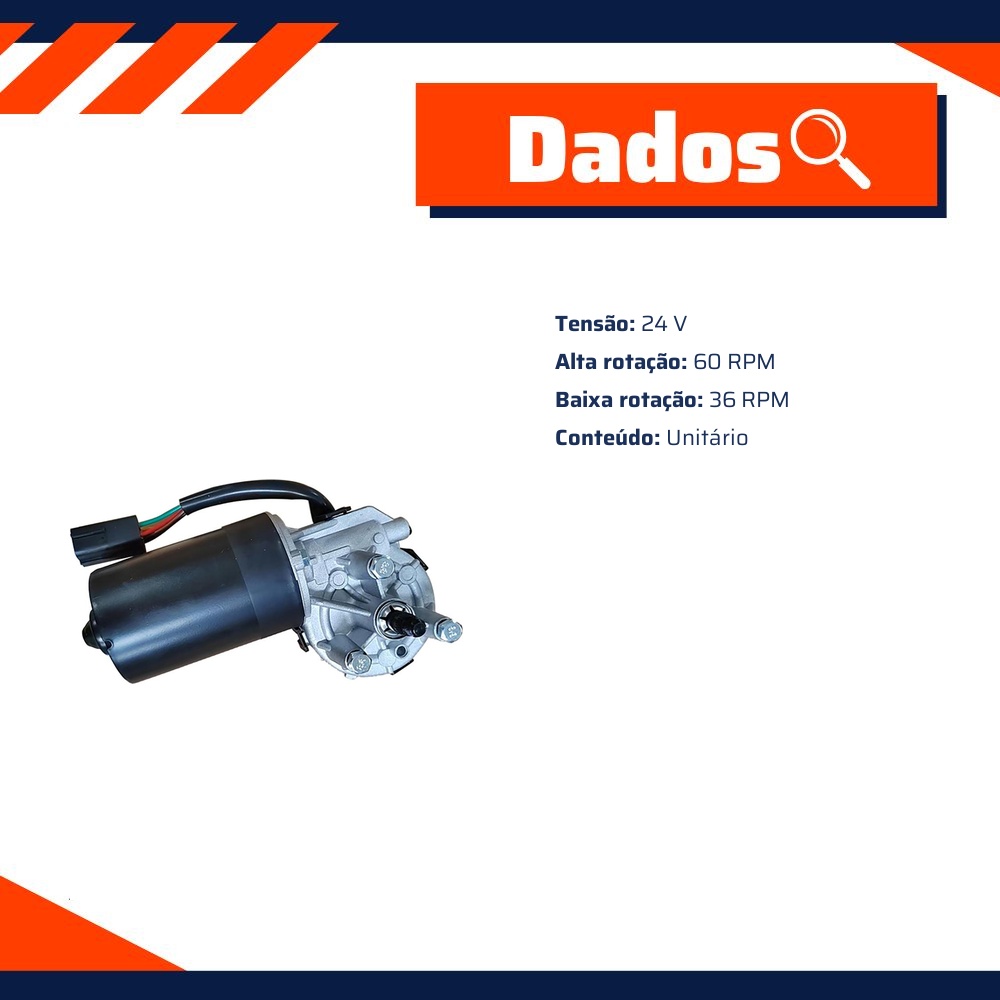 Motor do Limpador de Para-Brisas - Gauss - GE5077