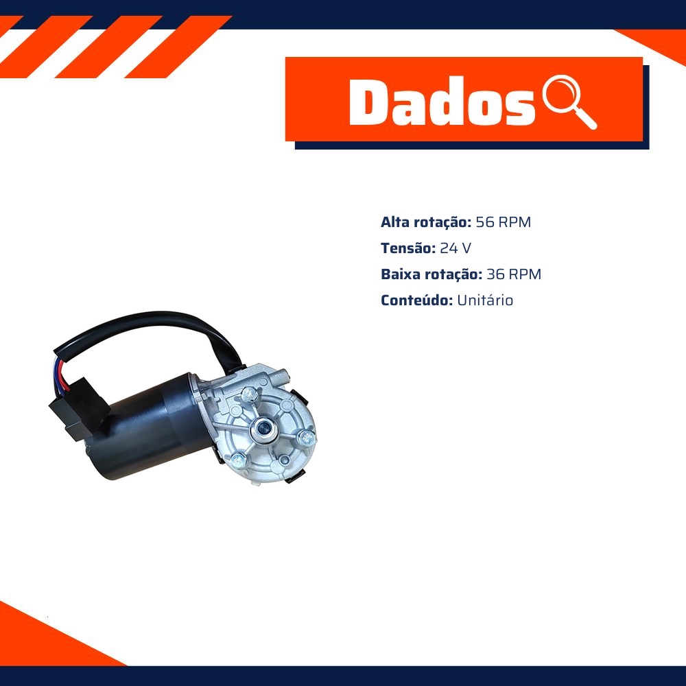 Motor do Limpador de Para-Brisas - Gauss - GE5132
