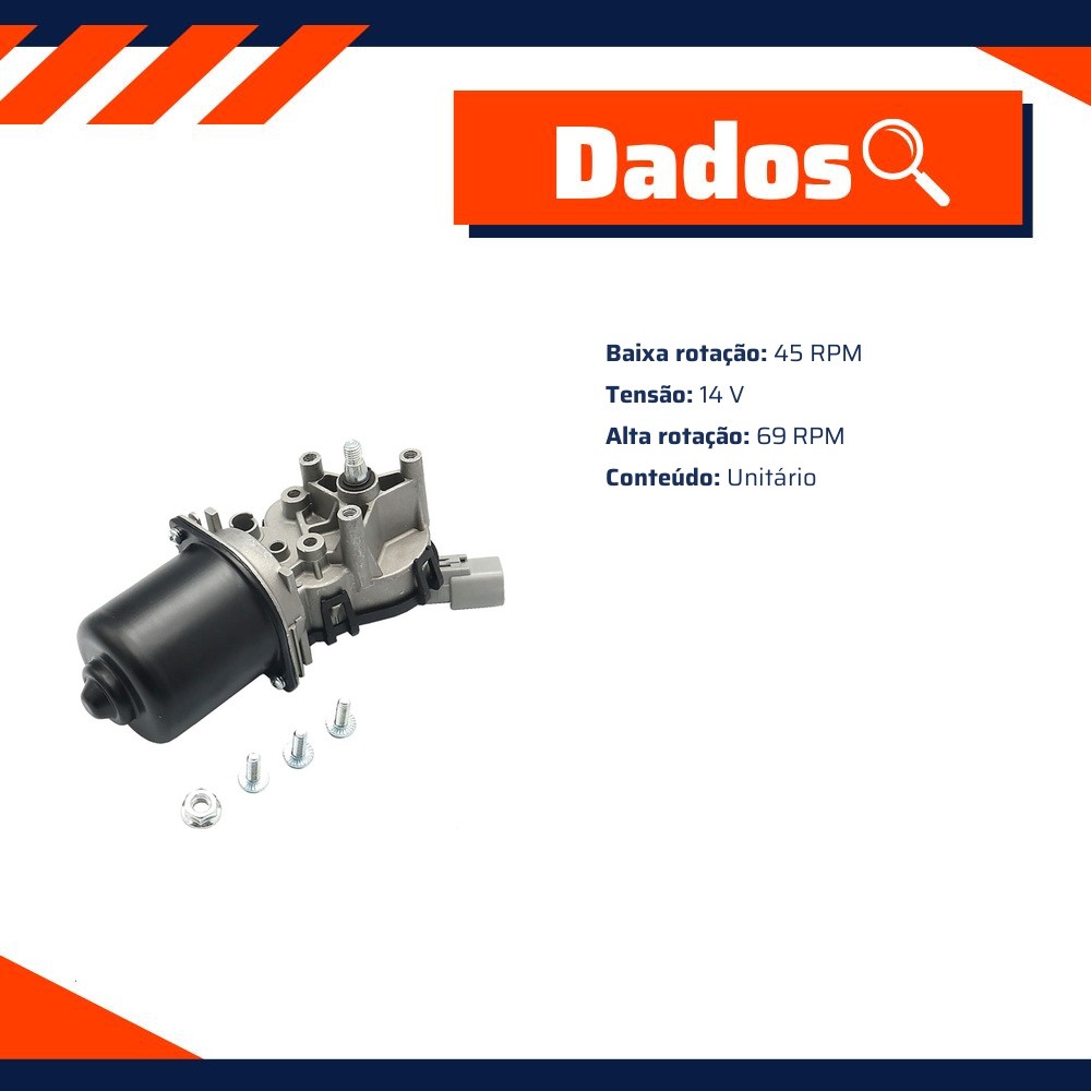 Motor do Limpador de Para-Brisas para Toyota Corolla e Fielder - Gauss - GE5300