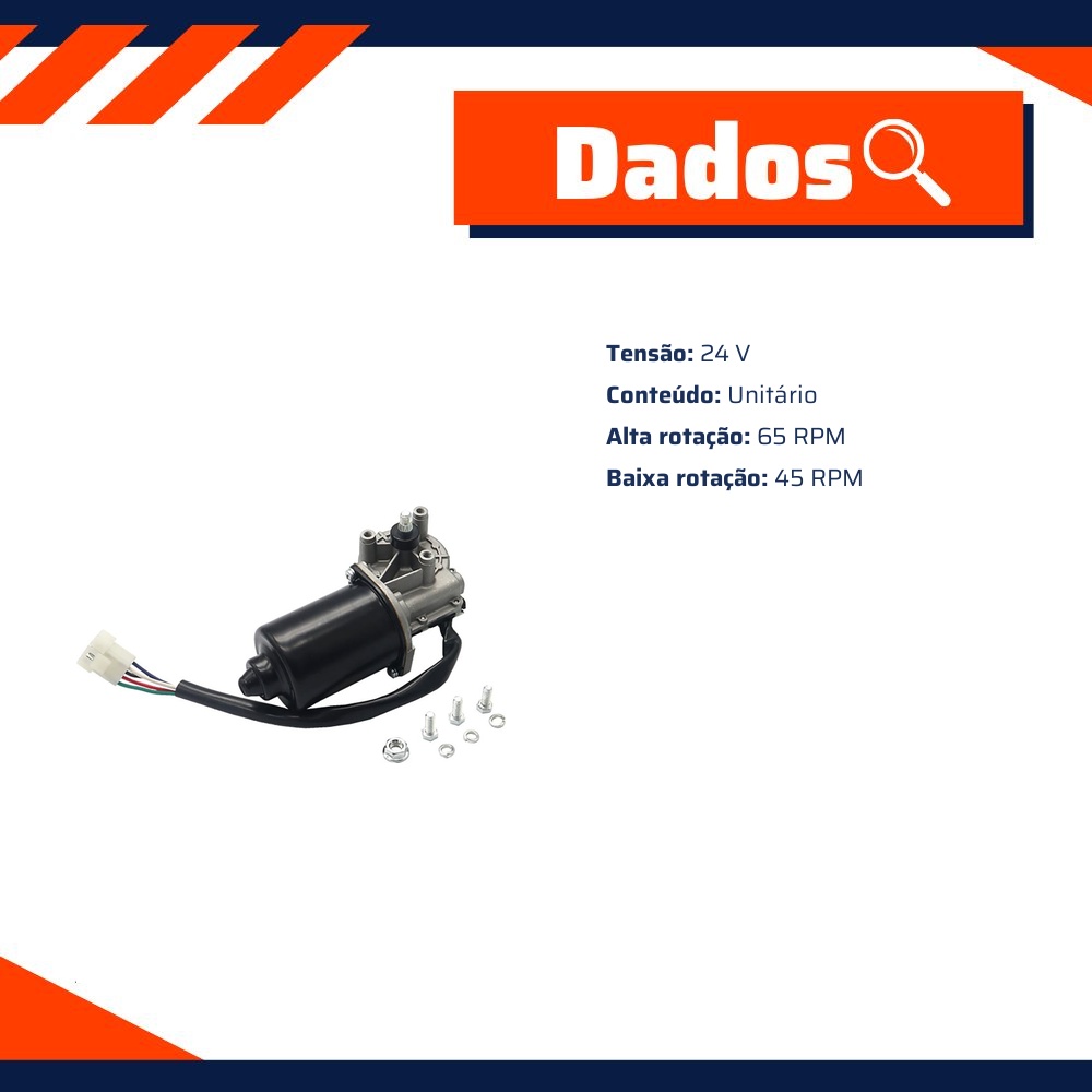 Motor do Limpador de Para-Brisas - Gauss - GE5307