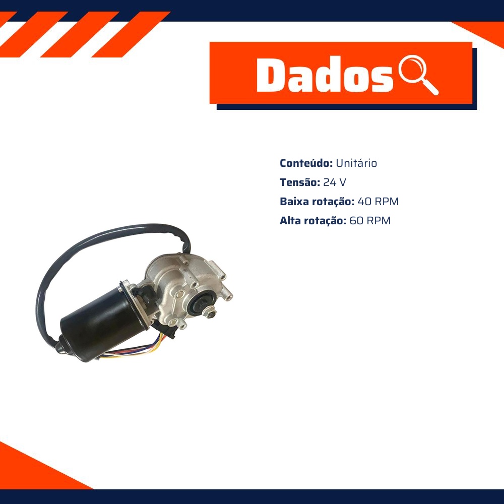 Motor do Limpador de Para-Brisas - Gauss - GE5302