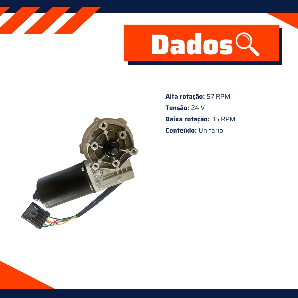 Motor do Limpador de Para-Brisas - Gauss - GE5685