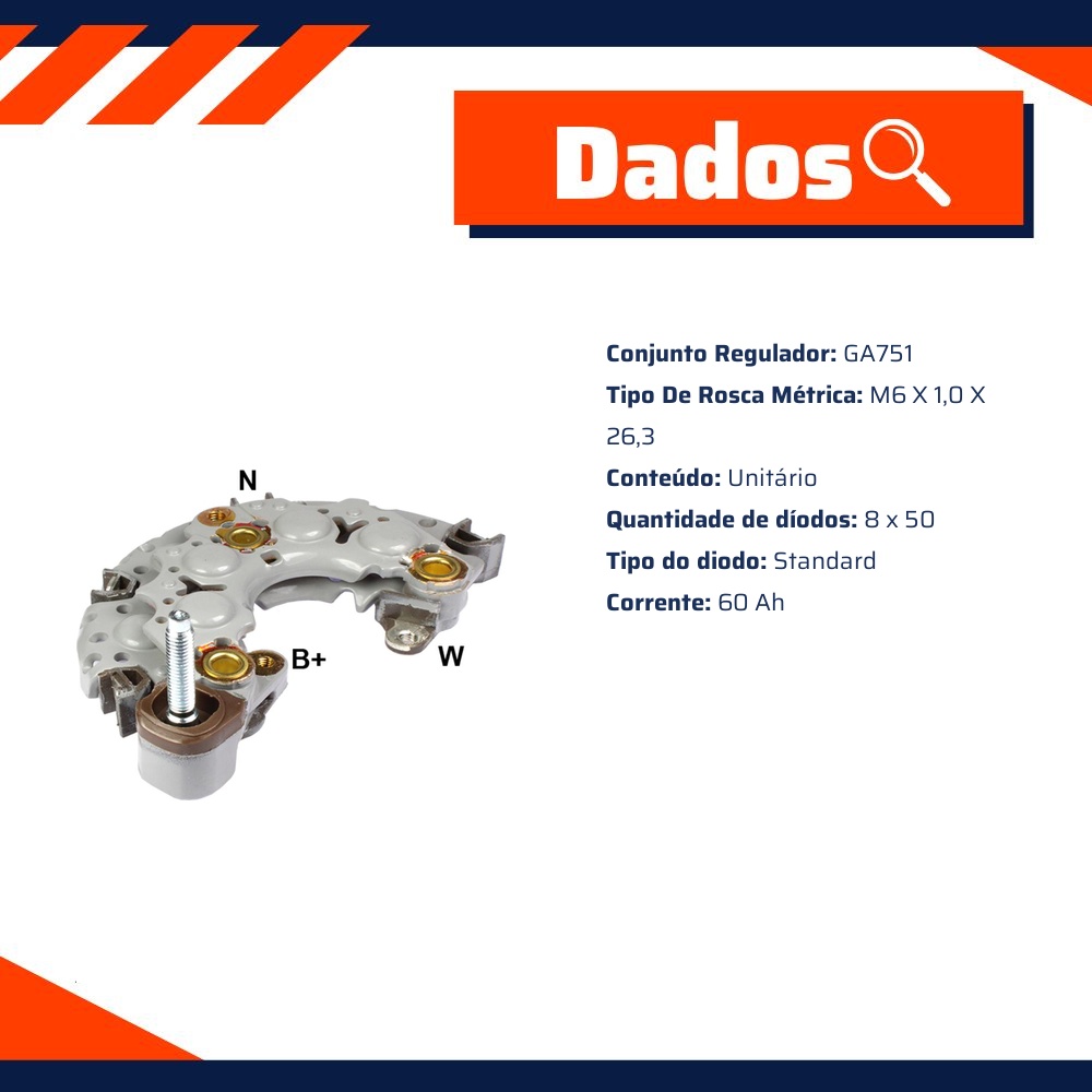 Placa de Diodos - Gauss - GA1267
