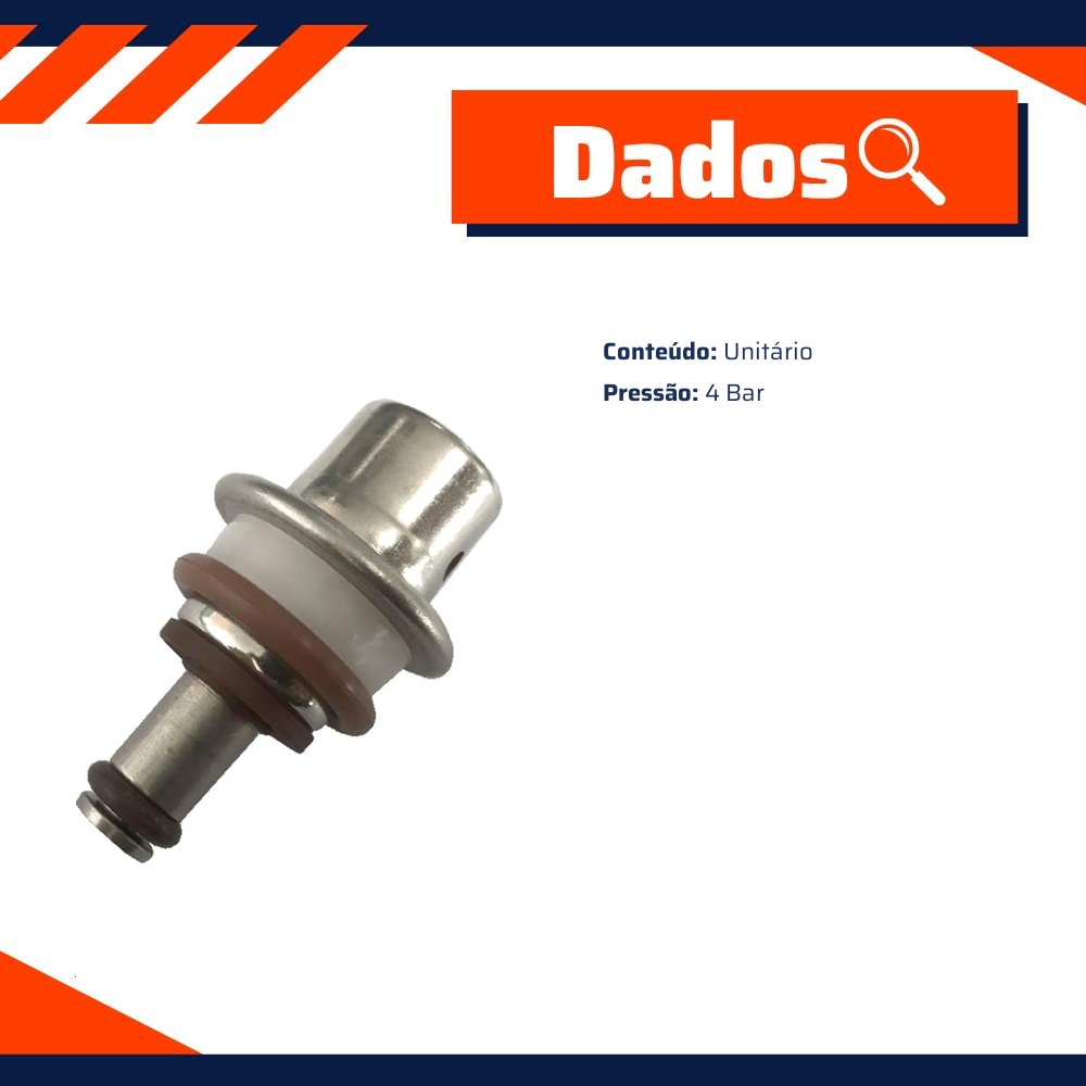 Regulador de Pressão para Ford Fusion e Honda Civic - Gauss - GI8018