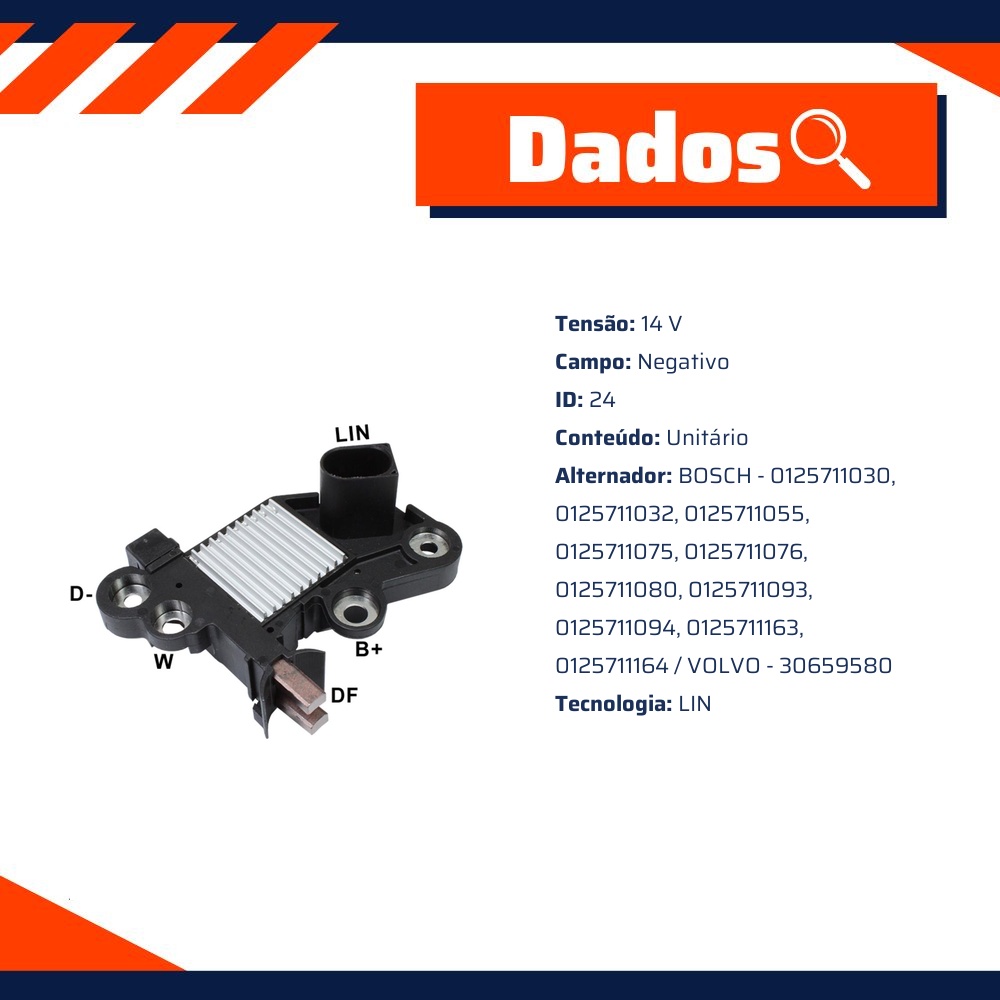 Regulador de Voltagem 14V - Gauss - GA345