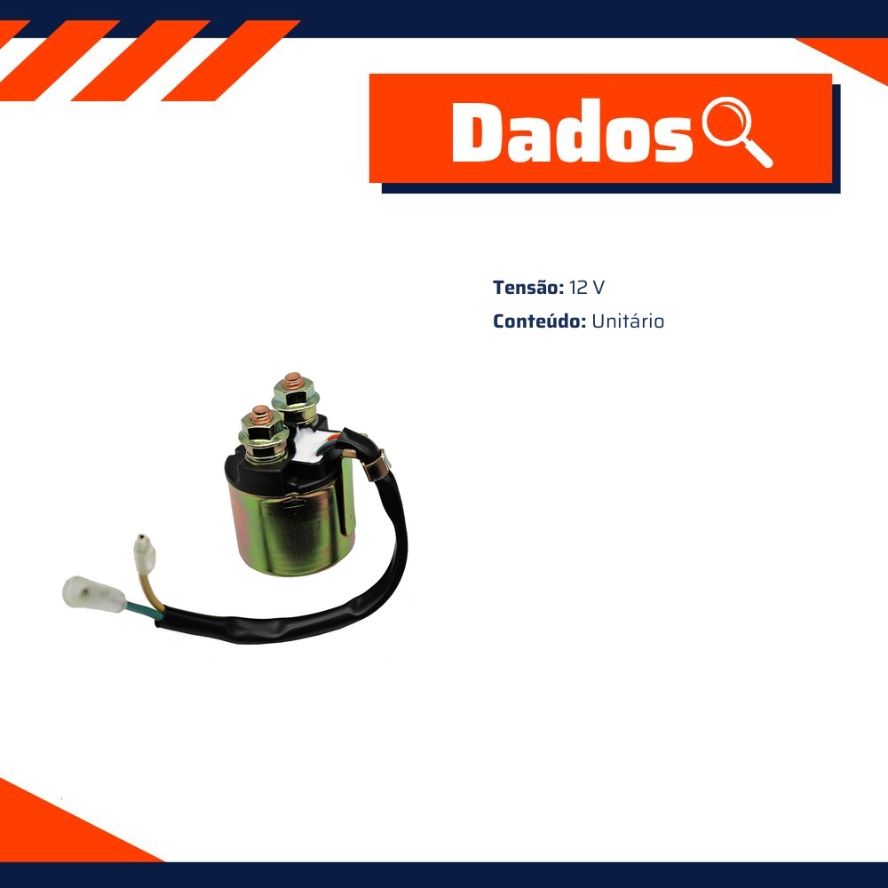 Relé de Partida para Sundown WEB 100 - Gauss - GM22001