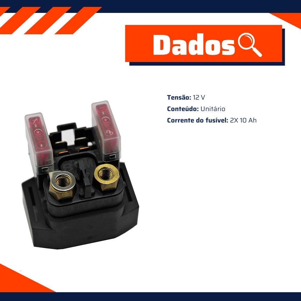 Relé de Partida Para Moto - Gauss - GM22022