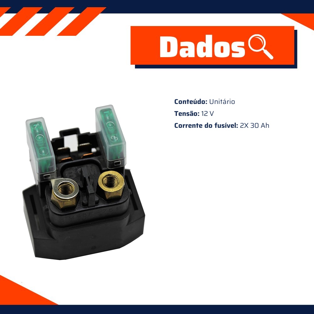 Relé de Partida para Moto - Gauss - GM22024