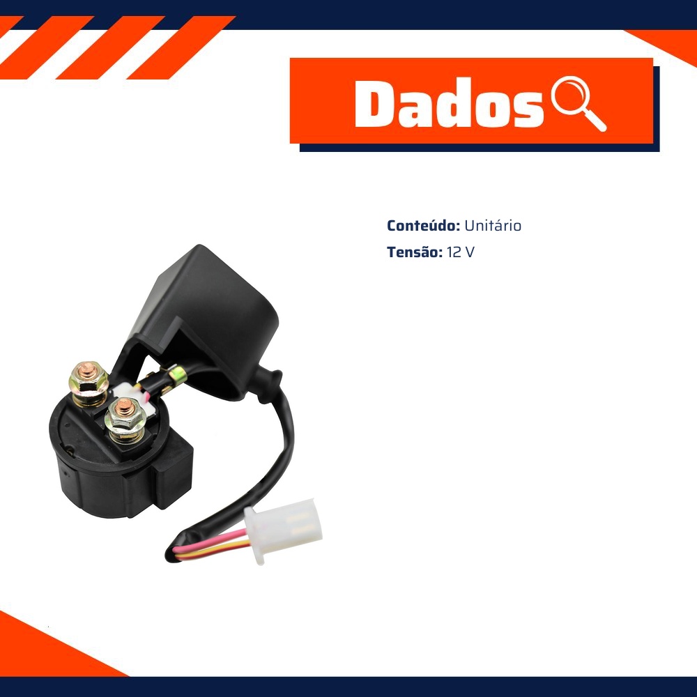 Relé de Partida para Dafra Speed 150 - Gauss - GM22027