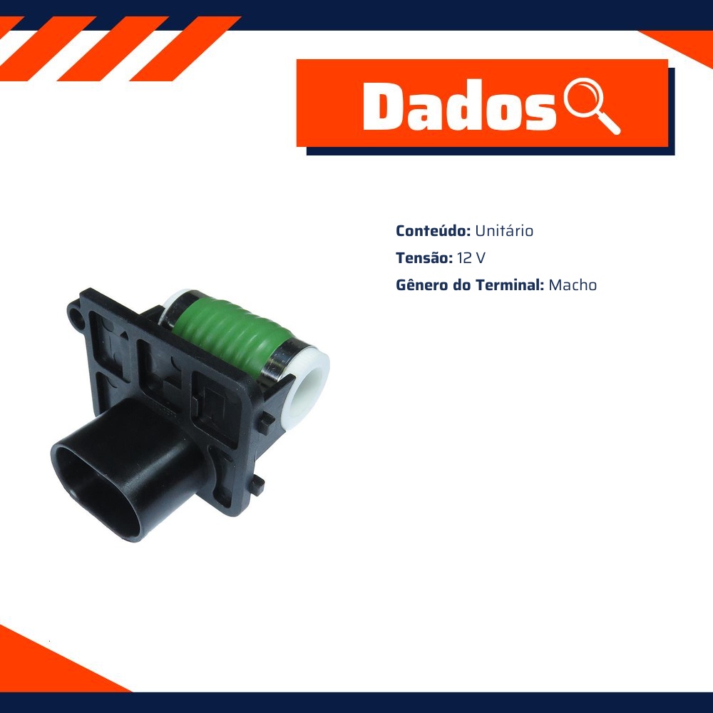 Resistência 12V para Chevrolet Celta e Prisma - Gauss - GE3010