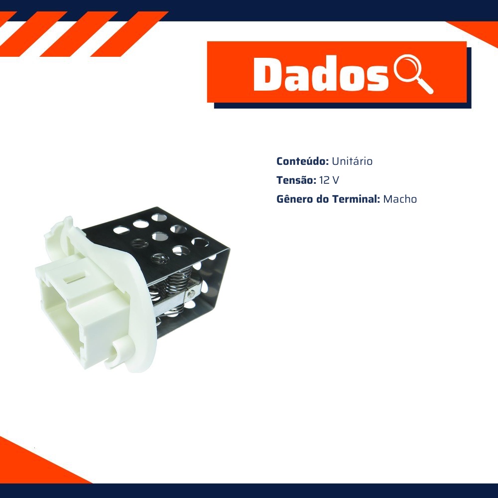 Resistência 12V para Renault Master - Gauss - GE3032