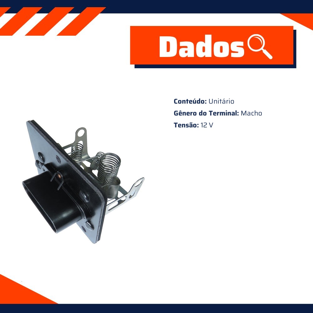 Resistência 12V para Chevrolet Blazer e S10 - Gauss - GE3075