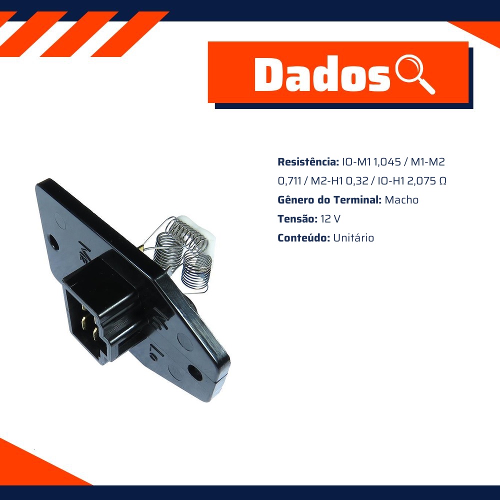 Resistência 12V para Honda Civic - Gauss - GE3089