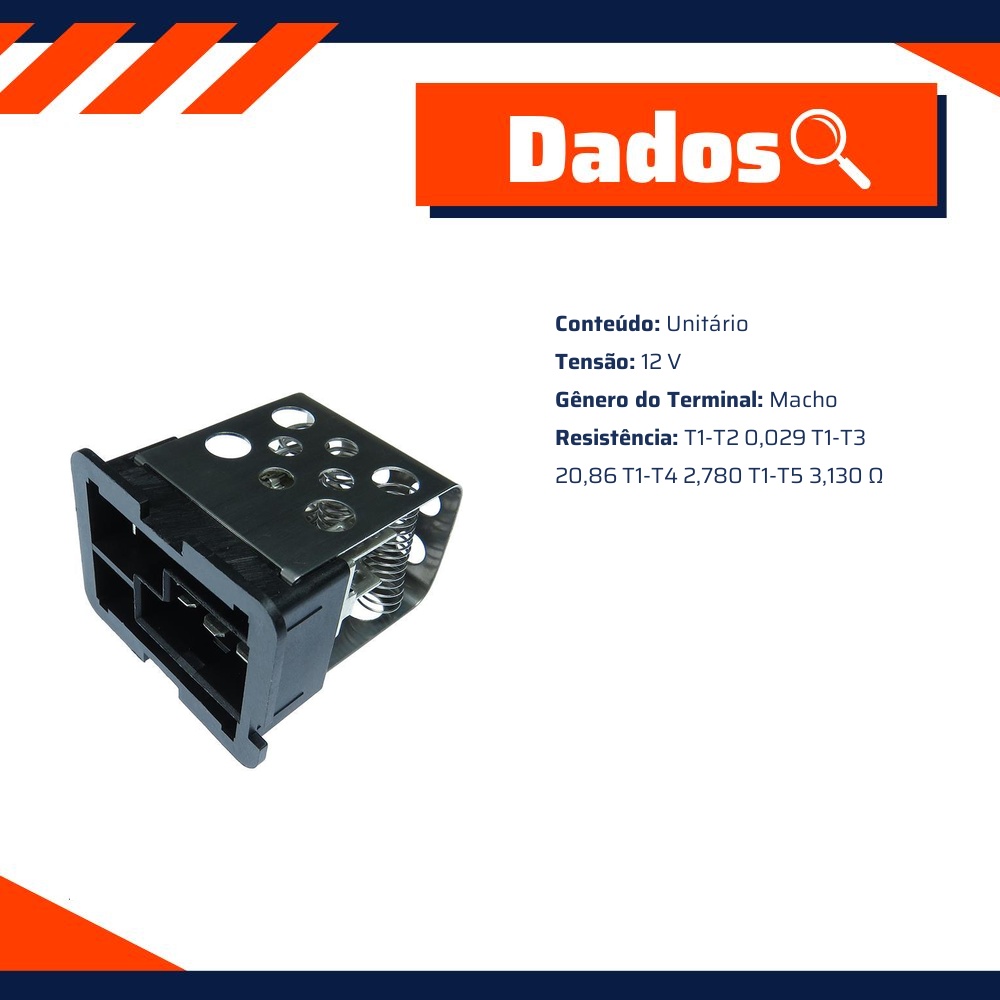 Resistência 12V para Chevrolet Zafira - Gauss - GE3106