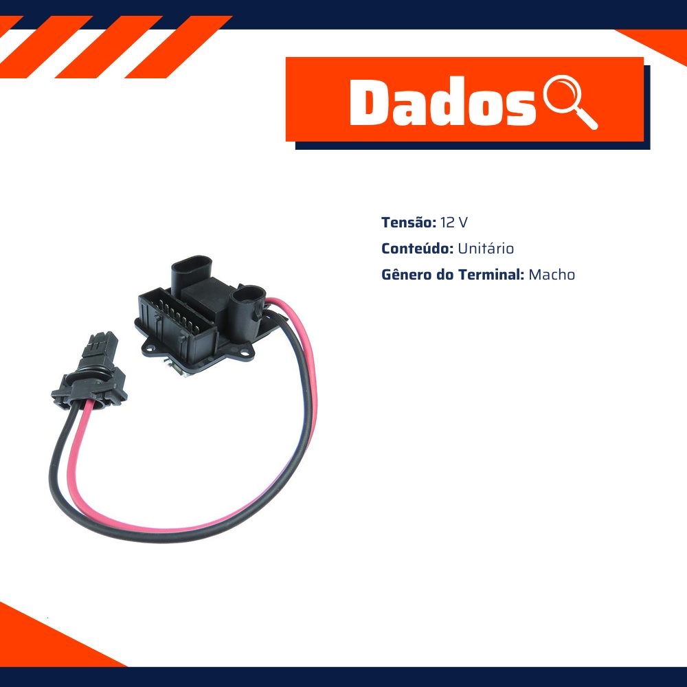 Resistência 12V para Renault CLIO e CLIO SEDAN - Gauss - GE3112