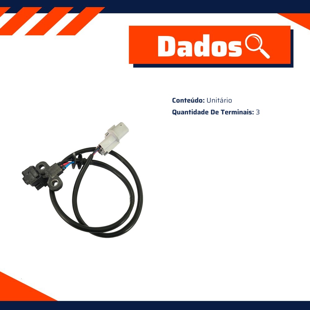 Sensor de Rotação para Mitsubishi L200 e Pajero Full - Gauss - GS8622