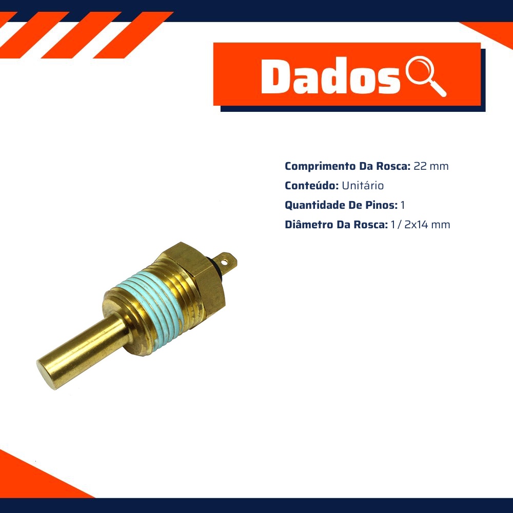 Sensor de Temperatura DA Água - Gauss - GS26004