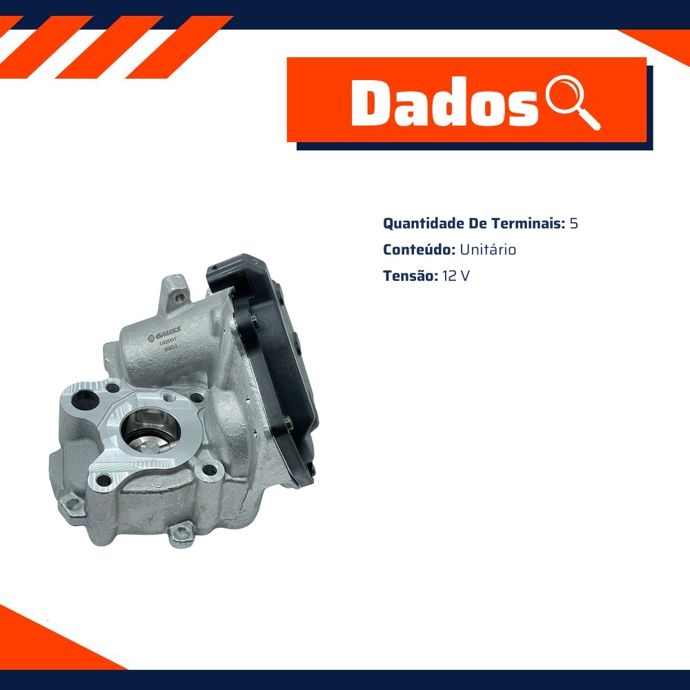 Válvula Egr 12V para Mercedes-Benz Sprinter 313 - Gauss - GI2001